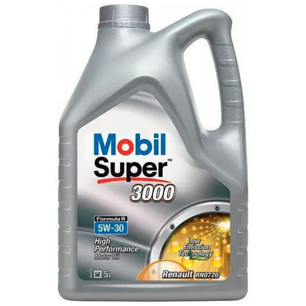 Моторное масло Mobil 5W30 SUPER 3000 Formula R 5W-30 5 л синтетическое photo 1