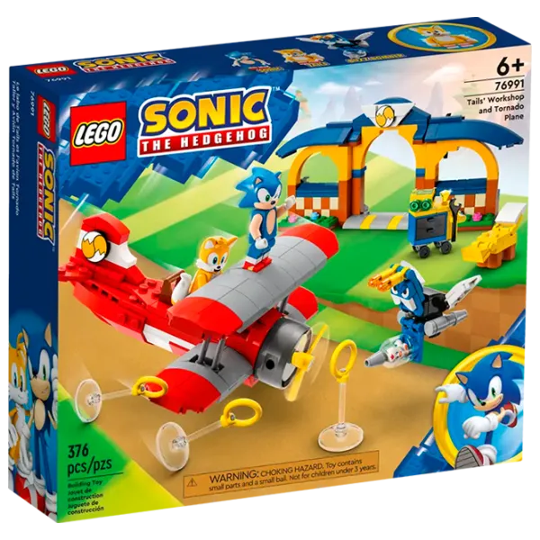 Constructor LEGO Tails' Workshop and Tornado Plane Personaj de desene animate/ Multicolor photo 1