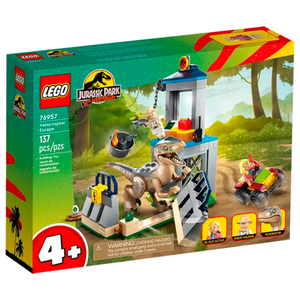 Constructor LEGO Velociraptor Escape Dinozaur/ Multicolor photo 1