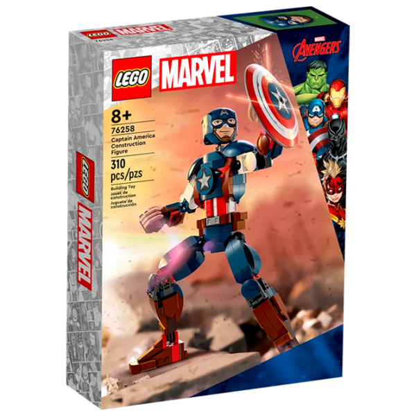 Constructor LEGO Captain America Construction Figure Personaj de film/ Multicolor photo 1
