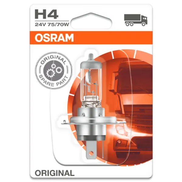 Lampă auto Osram 64196 Halogen/ H4/ P43t/ 70 - 75 W/ 1900lm photo 1 Lampă auto Osram 64196 Halogen/ H4/ P43t/ 70 - 75 W/ 1900lm photo 1