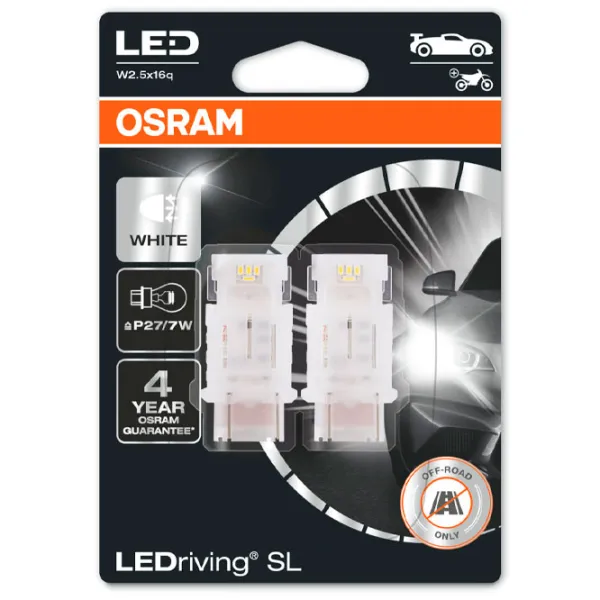 Lampă auto Osram 3157DWP-02B LED/ P27/ 7W/ W2.5X16q/ 2 W/ 145 lm photo 1 Lampă auto Osram 3157DWP-02B LED/ P27/ 7W/ W2.5X16q/ 2 W/ 145 lm photo 1