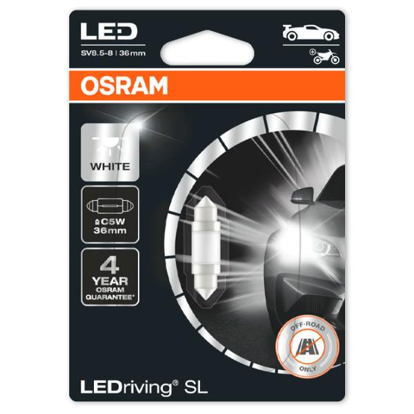 Lampă auto Osram 6418DWP-01B LED/ C5W/ SV8.5-8/ 0.8 W/ 45 lm photo 1 Lampă auto Osram 6418DWP-01B LED/ C5W/ SV8.5-8/ 0.8 W/ 45 lm photo 1