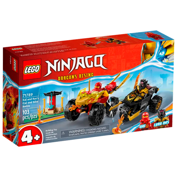 Конструктор LEGO Kai and Ras's Car and Bike Battle Транспорт/ Разноцветный photo 1