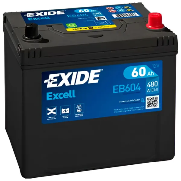 Авто аккумулятор Exide Excell 480A/ 60 Ач photo 1