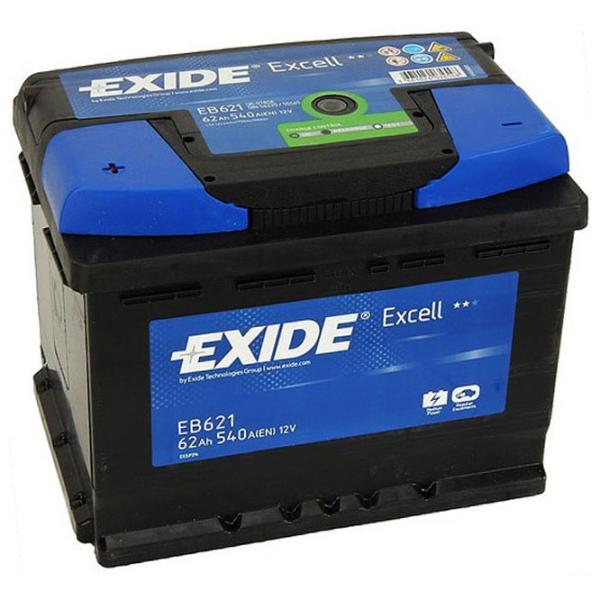 Авто аккумулятор Exide Excell 540A/ 62 Ач photo 1