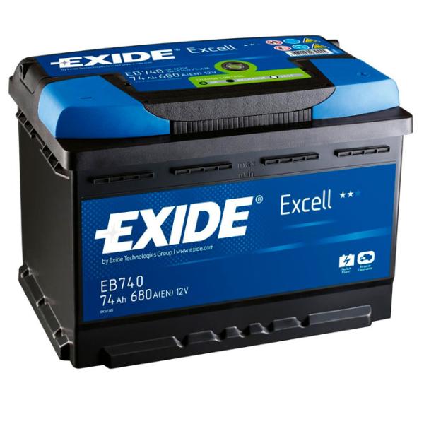 Acumulator auto Exide Excell 680 A/ 74 Ah photo 1