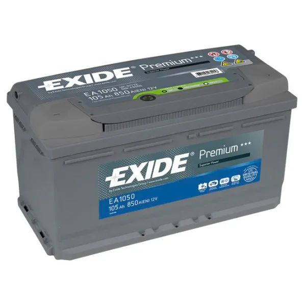 Авто аккумулятор Exide Premium 850A/ 105 Ач photo 1
