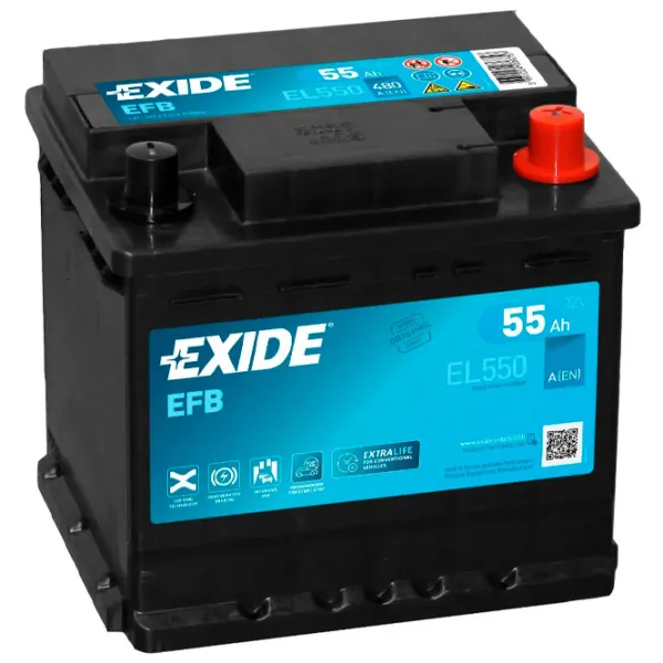 Авто аккумулятор Exide Start-Stop EFB 540A/ 55 Ач photo 1