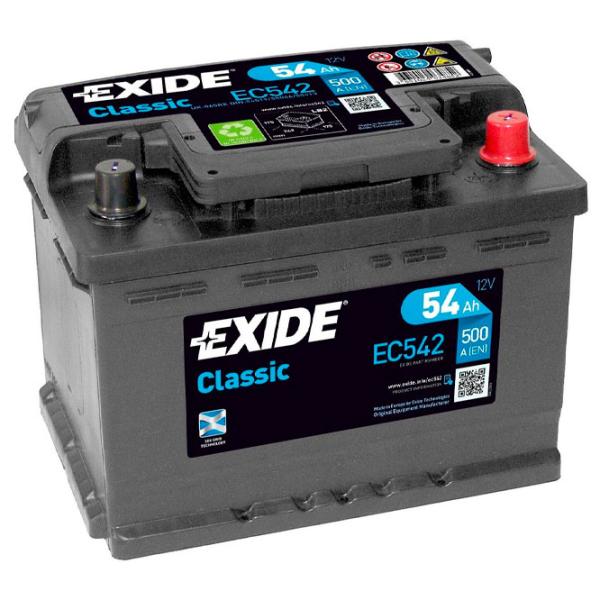Авто аккумулятор Exide Classic 500A/ 54 Ah photo 1