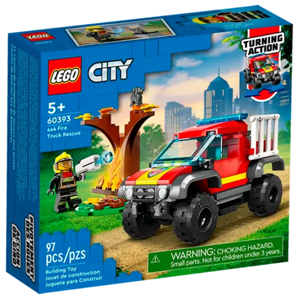 Конструктор LEGO 4x4 Fire Truck Rescue Транспорт/ Разноцветный photo 1