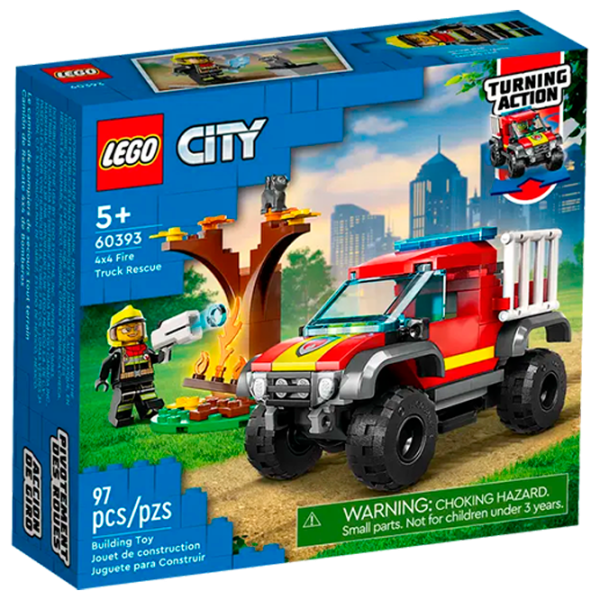 Конструктор LEGO 4x4 Fire Truck Rescue Транспорт/ Разноцветный photo 1