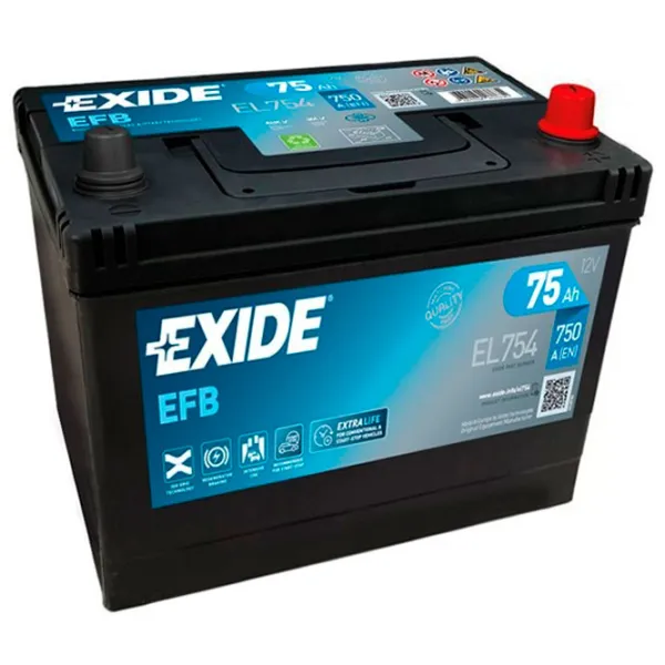 Авто аккумулятор Exide Start-Stop EFB 750A/ 75 Ач photo 1