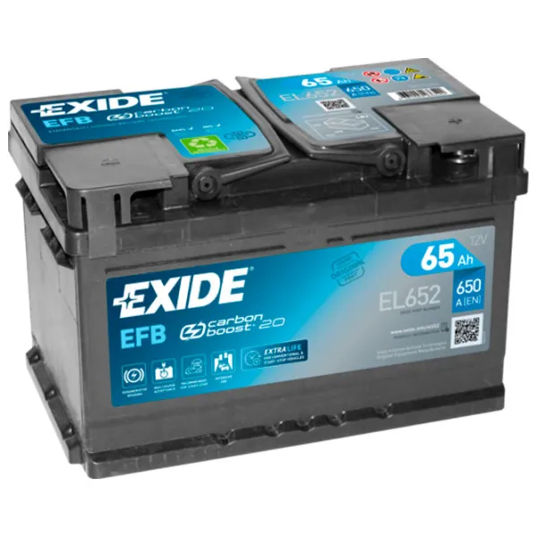 Авто аккумулятор Exide Start-Stop EFB 650A/ 65 Ач photo 1