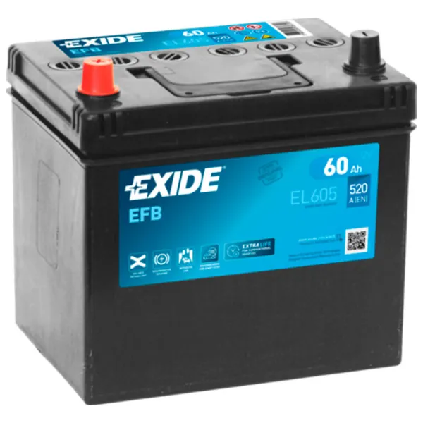 Acumulator auto Exide Start-Stop EFB 520 A/ 60 Ah photo 1