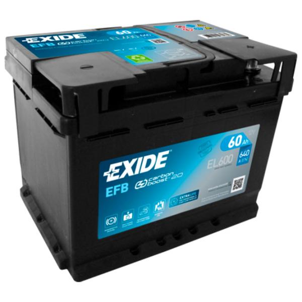 Авто аккумулятор Exide Start-Stop EFB 640A/ 60 Ач photo 1