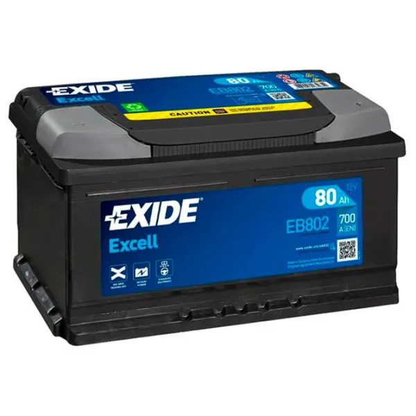 Авто аккумулятор Exide Excell 700A/ 80 Ач photo 1
