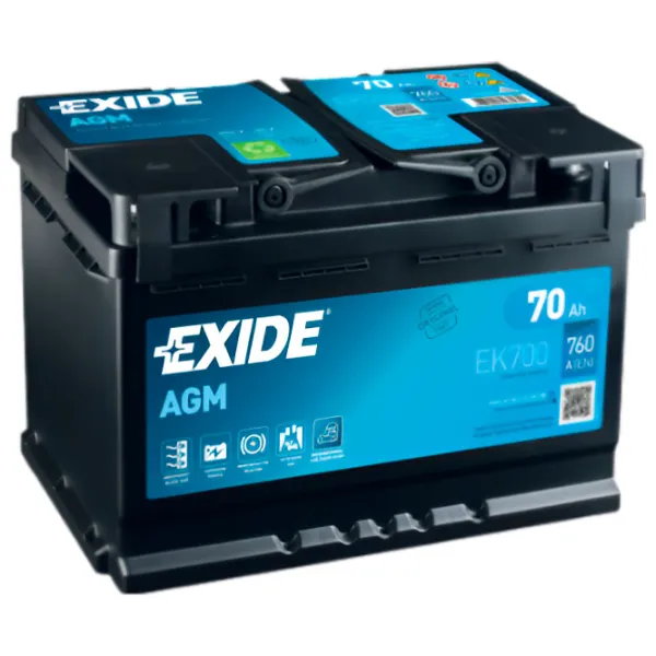 Авто аккумулятор Exide Start-Stop EFB 760A/ 70 Ач photo 1