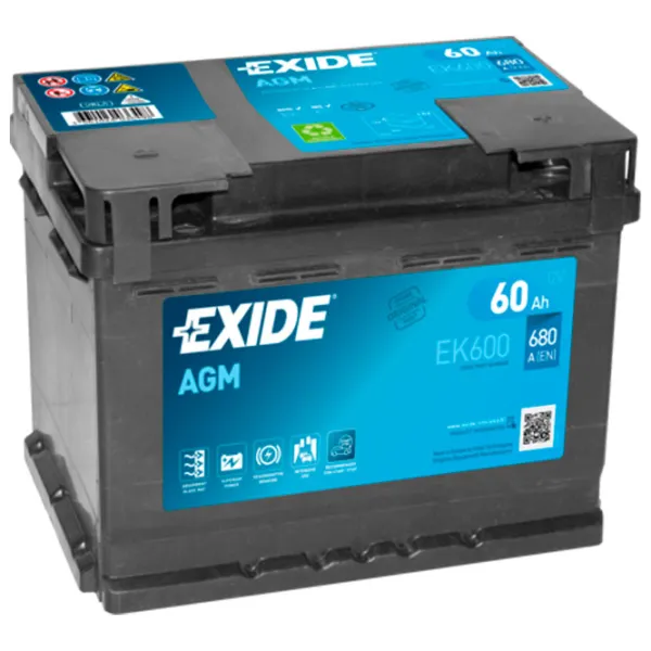 Авто аккумулятор Exide Start-Stop EFB 680 A/ 60 Ач photo 1