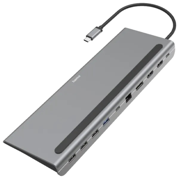 Адаптер Hama 200100 USB Type-C/ Серый photo 1