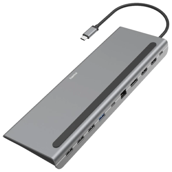 Адаптер Hama 200100 USB Type-C/ Серый photo 1