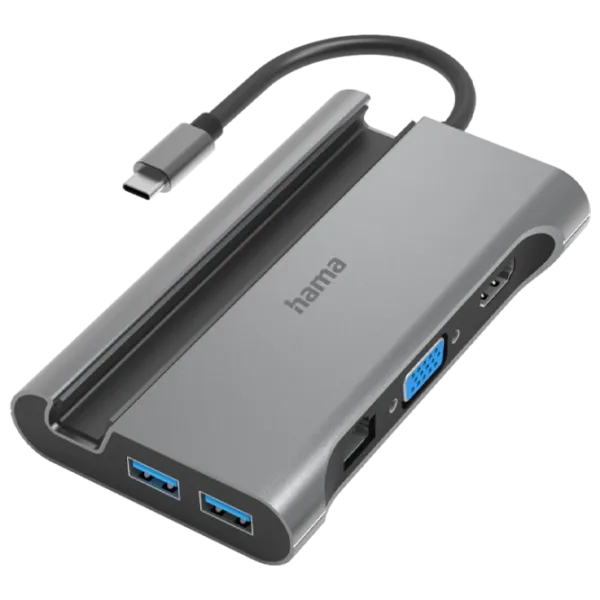 Адаптер Hama 200143 USB Type-C/ Серый photo 1