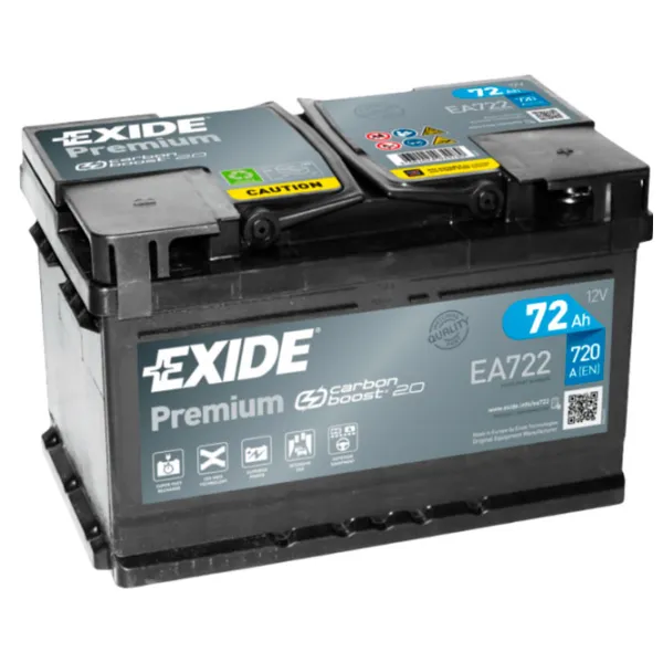 Авто аккумулятор Exide Premium 720A/ 72 Ач photo 1