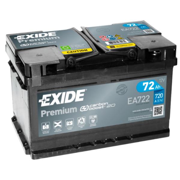 Авто аккумулятор Exide Premium 720A/ 72 Ач photo 1