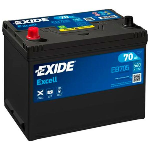 Авто аккумулятор Exide Excell 540A/ 70 Ач photo 1