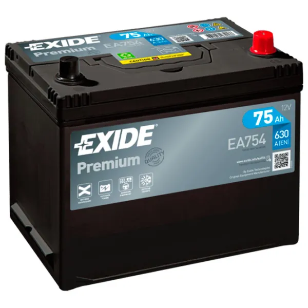 Авто аккумулятор Exide Premium 630A/ 75 Ач photo 1