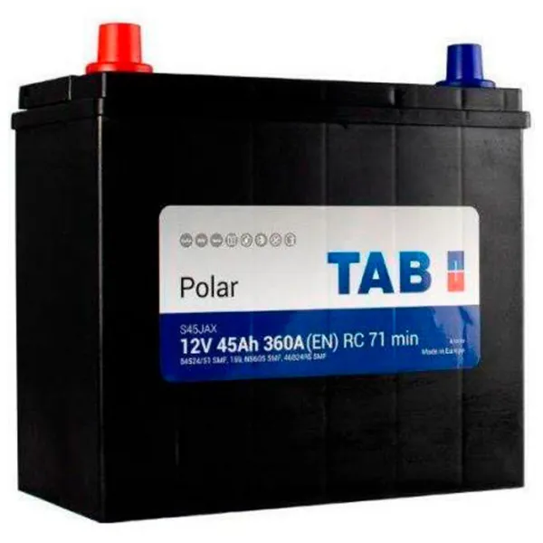 Авто аккумулятор Tab Polar 360A/ 45 Ач photo 1 Авто аккумулятор Tab Polar 360A/ 45 Ач photo 1