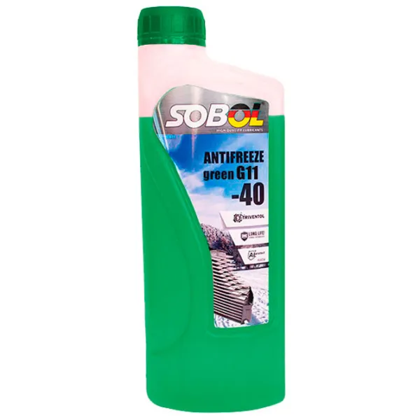 Антифриз SOBOL New -40 G-11 75408 1 л Зелёный photo 1 Антифриз SOBOL New -40 G-11 75408 1 л Зелёный photo 1