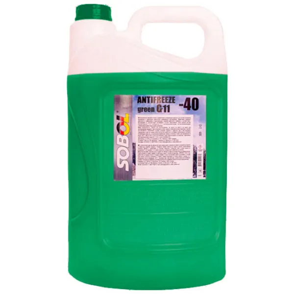 Антифриз SOBOL New -40 G-11 75410 10 л Зелёный photo 1