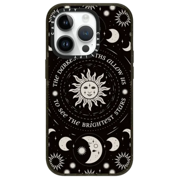 Чехол для смартфона Apple iPhone 14 Pro Casetify/ Back/ TPU/ Белый Черный photo 1
