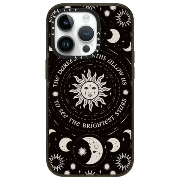 Чехол для смартфона Apple iPhone 14 Pro Casetify/ Back/ TPU/ Белый Черный photo 1