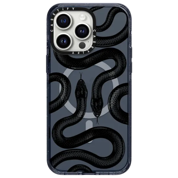 Husă pentru smartphone Apple iPhone 15 Pro Casetify/ MagSafe Back/ TPU/ Blue Transparent photo 1