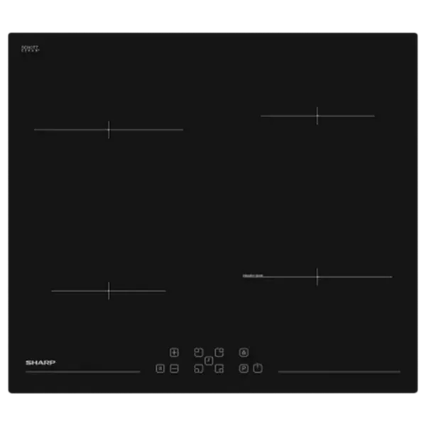 Plită încorporabilă cu inducție SHARP KH-6I45FT0I-EU Vitroceramică/ Black photo 1