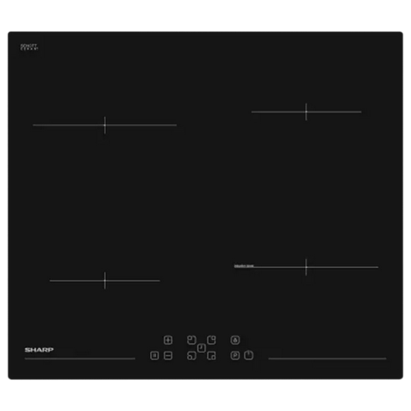 Plită încorporabilă cu inducție SHARP KH-6I45FT0I-EU Vitroceramică/ Black photo 1