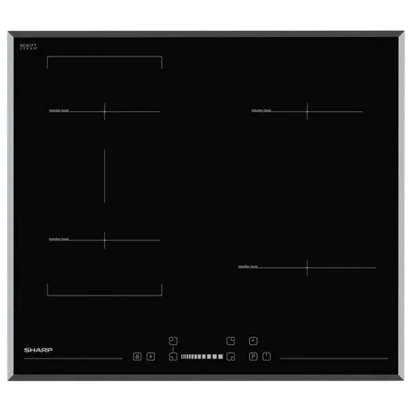 Plită încorporabilă cu inducție SHARP KH-6I27CS0I-EU Vitroceramică/ Black photo 1
