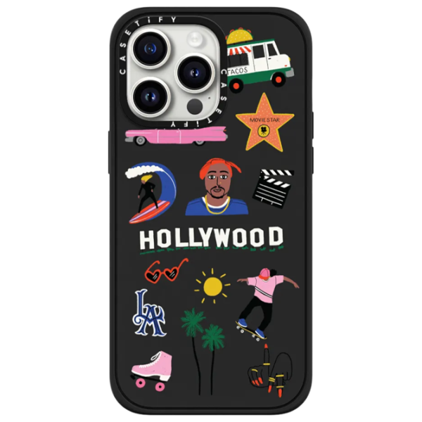 Husă pentru smartphone Apple iPhone 15 Pro Casetify/ MagSafe Back/ TPU/ Matte Black photo 1