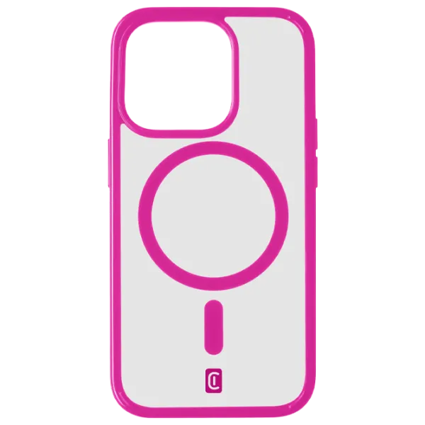 Чехол для смартфона Apple iPhone 15 Pro Cellularline/ MagSafe Back/ TPU/ Прозрачный Розовый photo 1