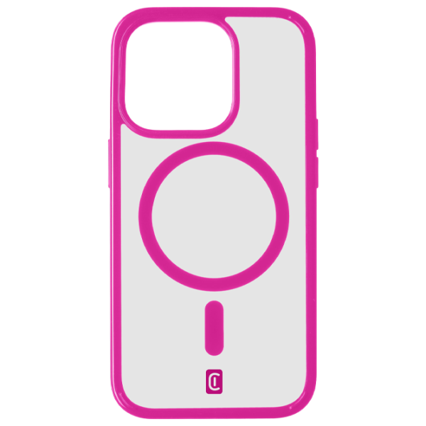 Чехол для смартфона Apple iPhone 15 Pro Cellularline/ MagSafe Back/ TPU/ Прозрачный Розовый photo 1