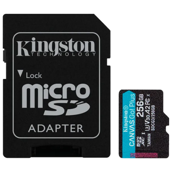 Карта памяти Kingston Canvas Go! Plus 256 ГБ MicroSD/ Class10 photo 1