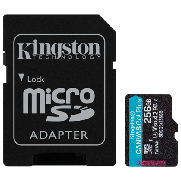 Карта памяти Kingston Canvas Go! Plus 256 ГБ MicroSD/ Class10 photo 1