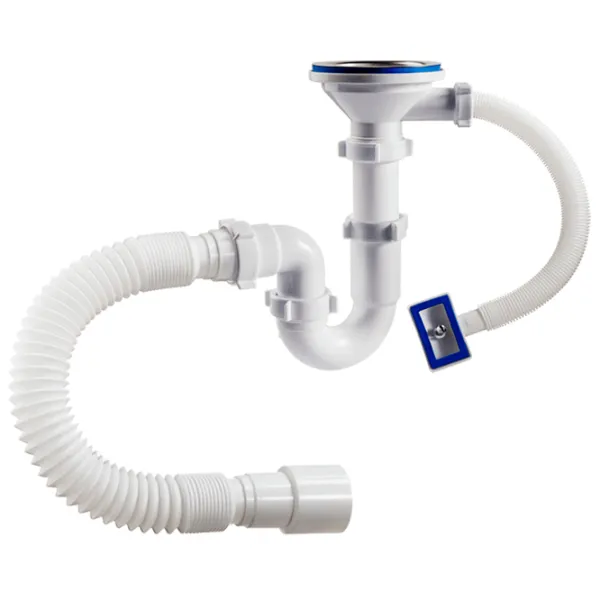 Sifon pentru lavoar Orio S-41079 114 mm/ Inox photo 1