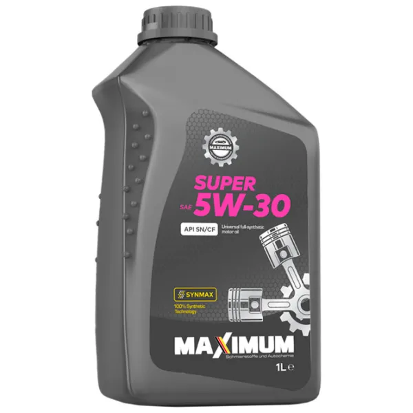Моторное масло Maximum Super 5W30 SN/ CF 5W-30 1 л синтетическое photo 1