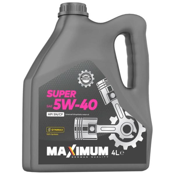 Ulei de motor Maximum Super 5W40 SN/ CF 5W-40 4 l sintetic photo 1 Ulei de motor Maximum Super 5W40 SN/ CF 5W-40 4 l sintetic photo 1