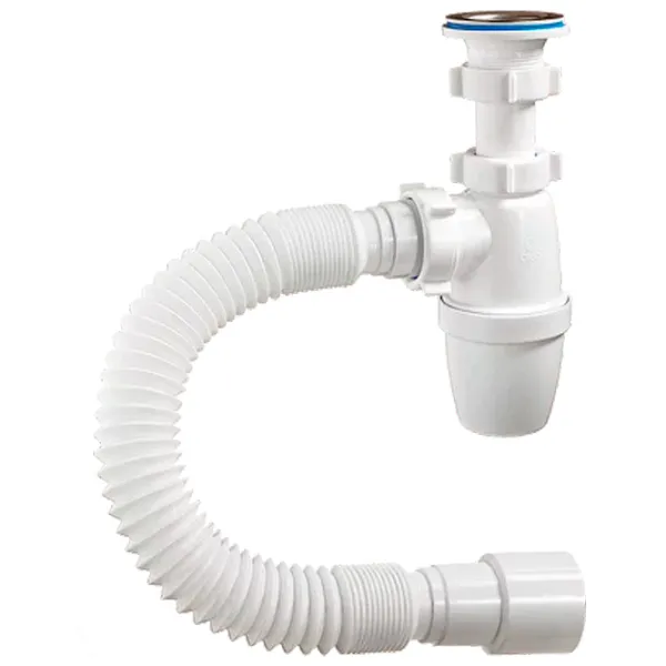 Sifon pentru lavoar Orio A-3202 63 mm/ Inox photo 1