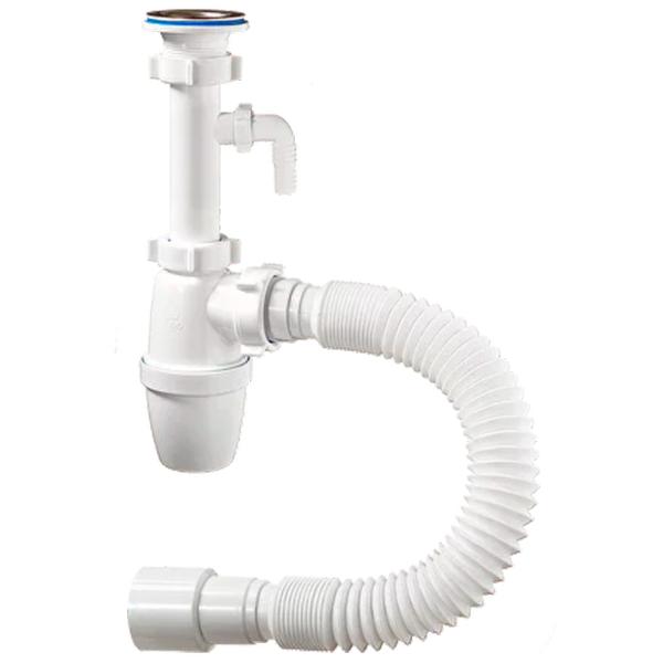 Sifon pentru lavoar Orio A-32079 63 mm/ Inox photo 1