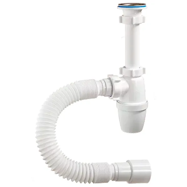 Sifon pentru lavoar Orio A-32059 63 mm/ Inox photo 1